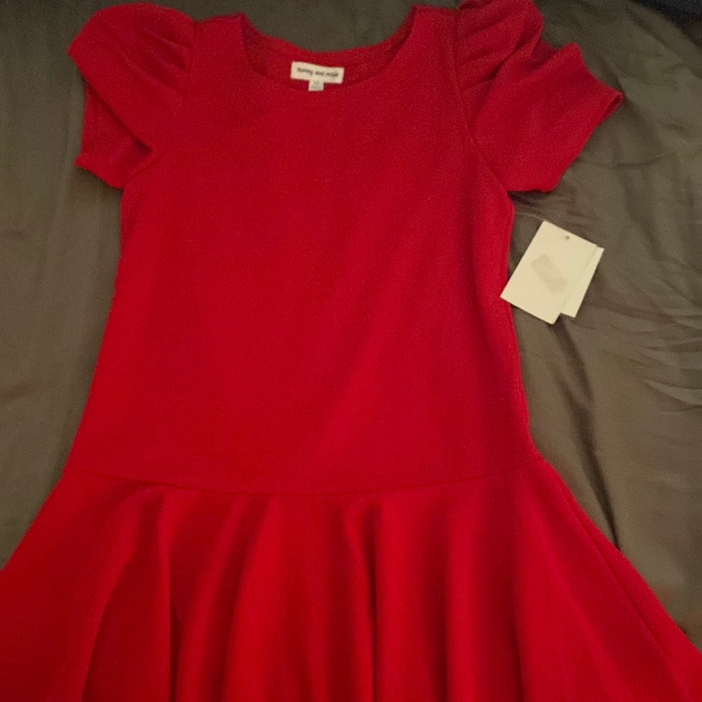NWT Honey and Rose girls red dress